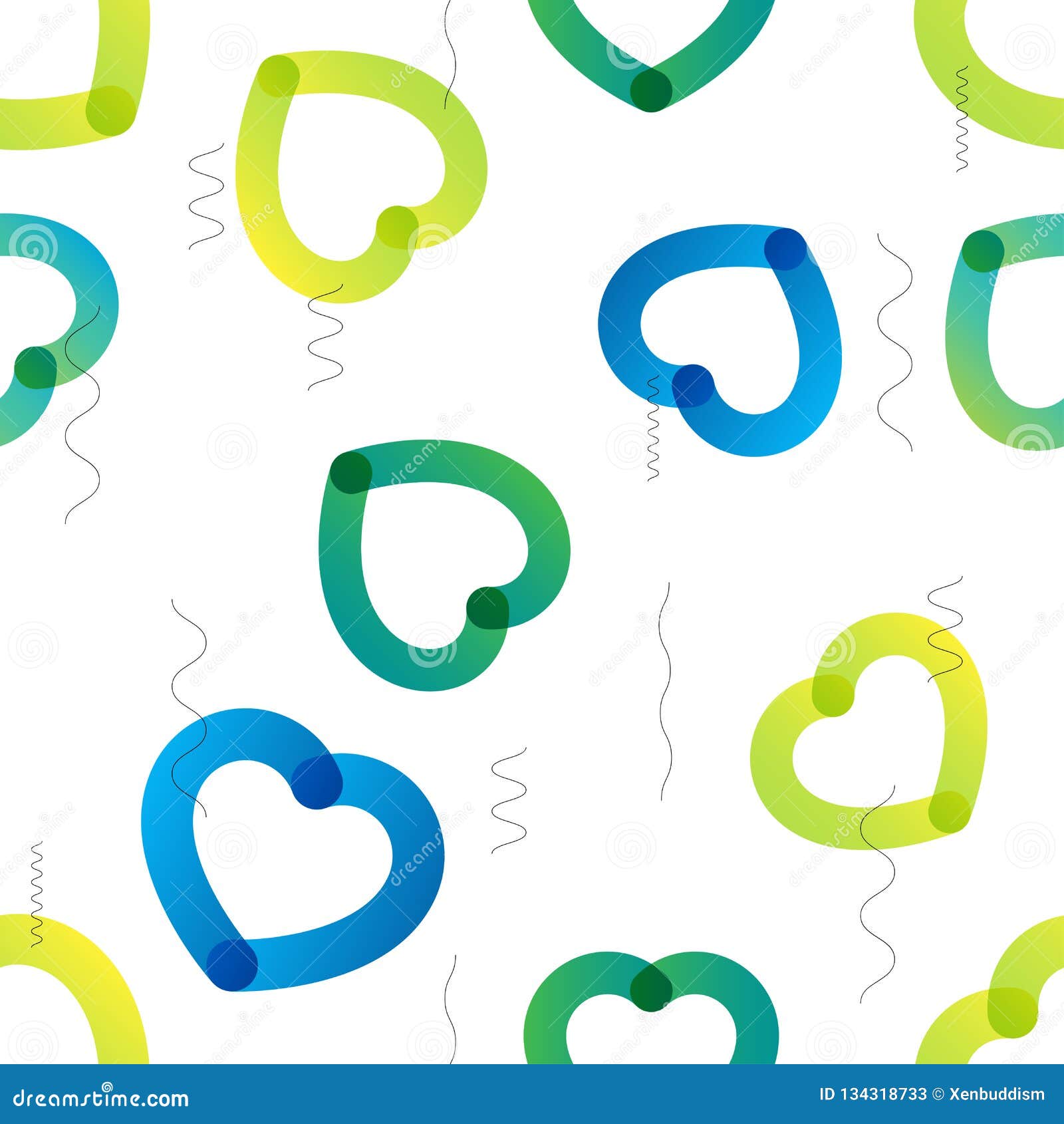 Love Actually Vector Colorful Trendy Seamless Pattern Stock