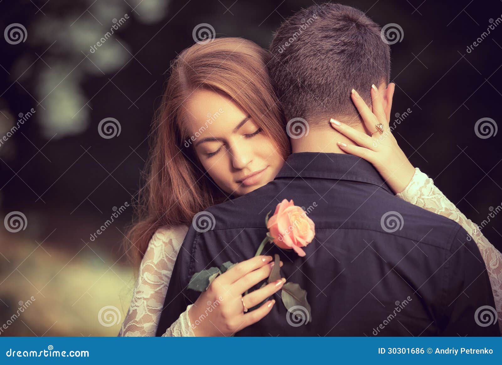 love and affection between a young couple