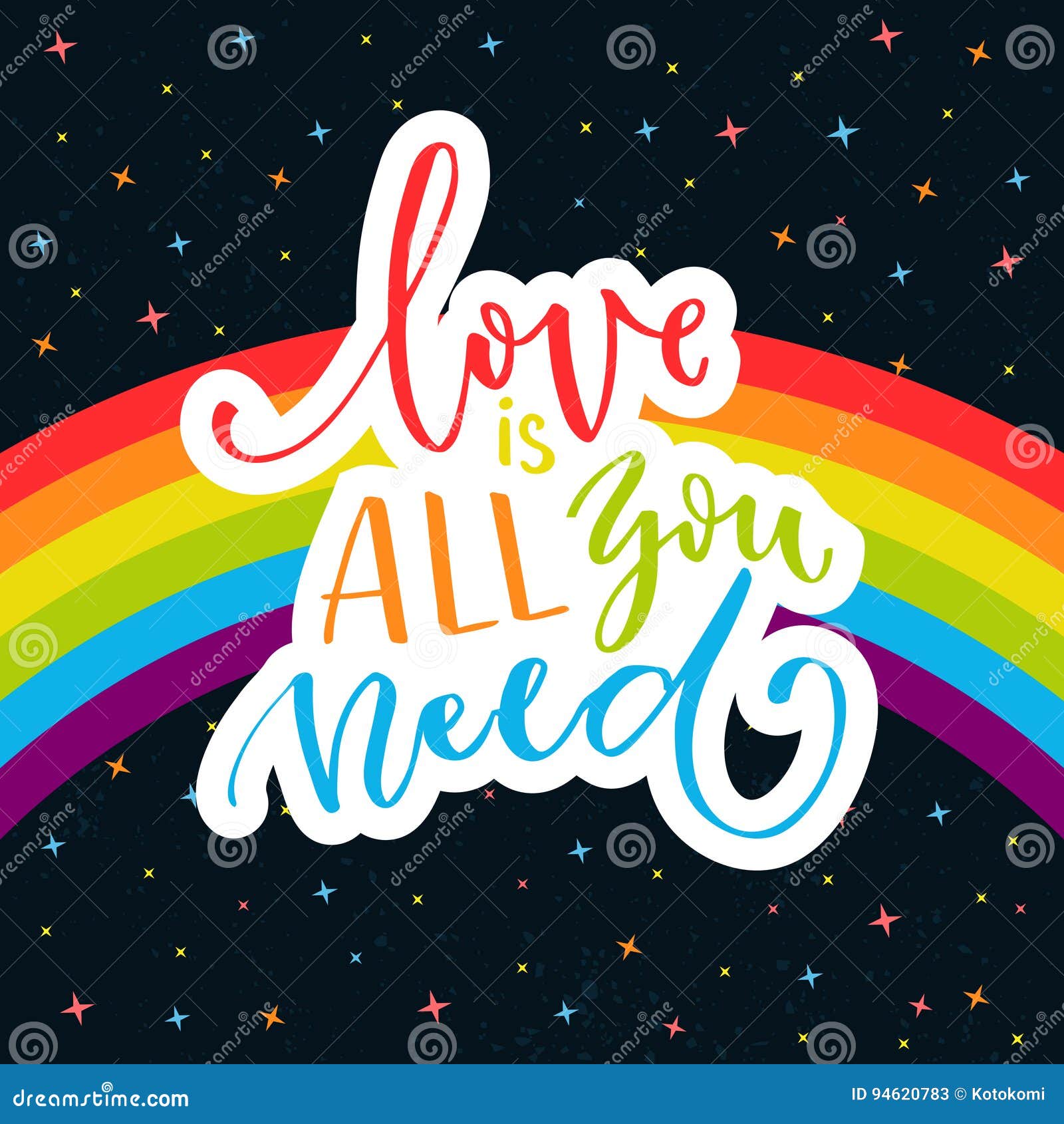 All You Need Is Love Rainbow LGBTQ Gay Pride 5' x 3' Flag 