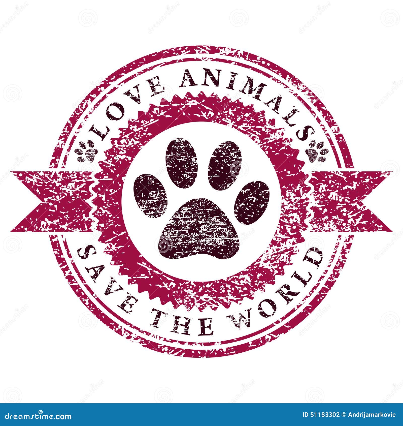 Love Animals stock vector. Image of text, design, symbol - 51183302