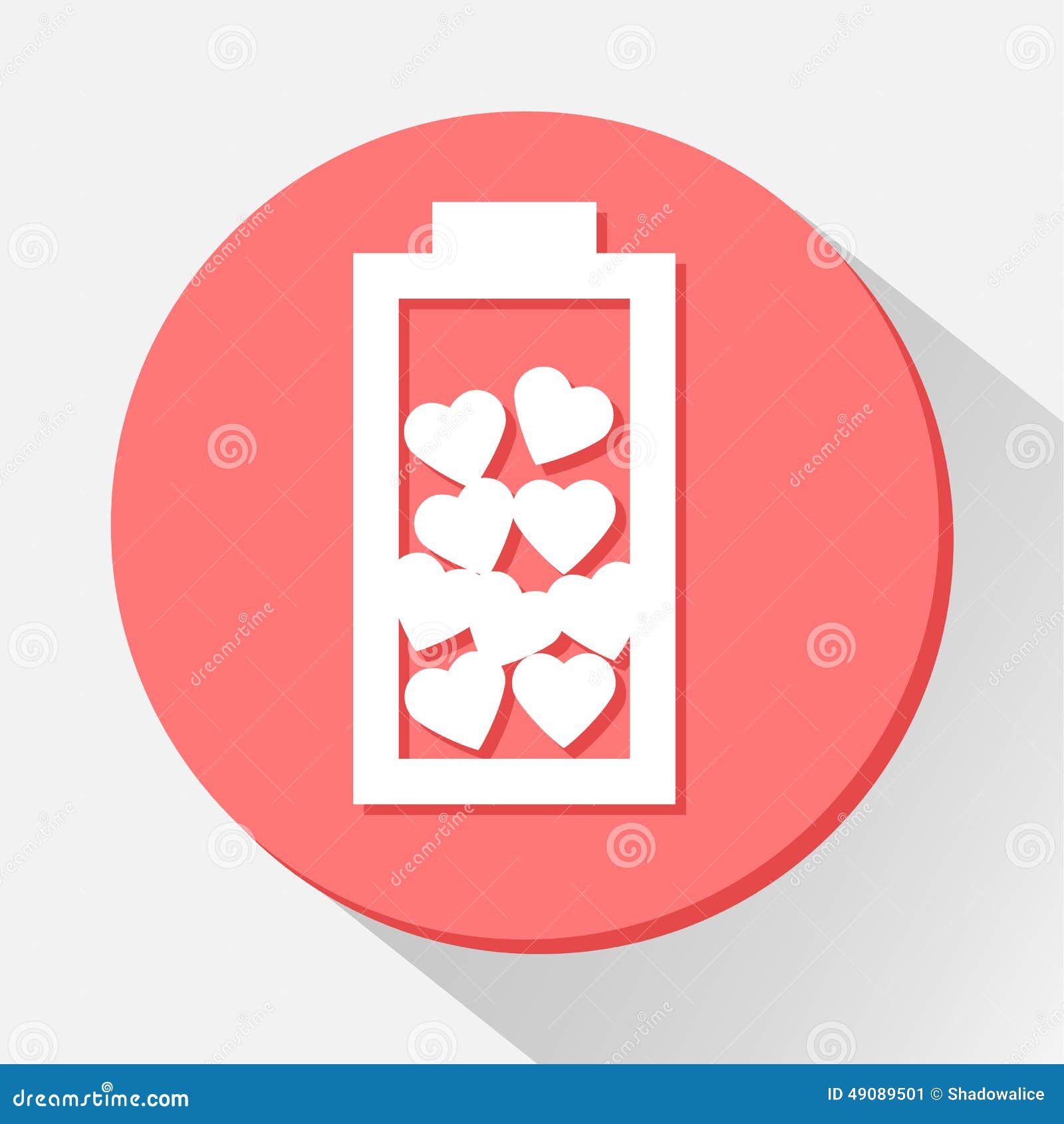 Love Battery Icon Great for Any Use. Vector EPS10 Stock Vector