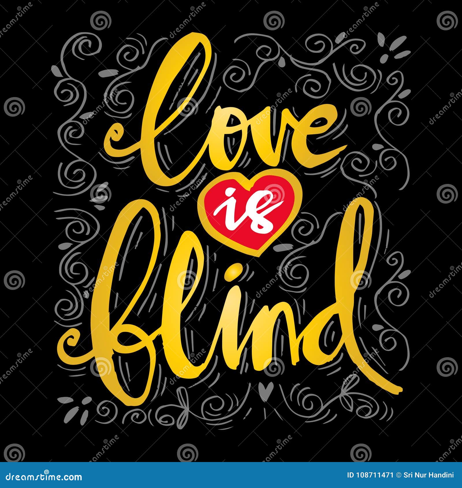 Love Is Blind Cartoon Vector 4333941