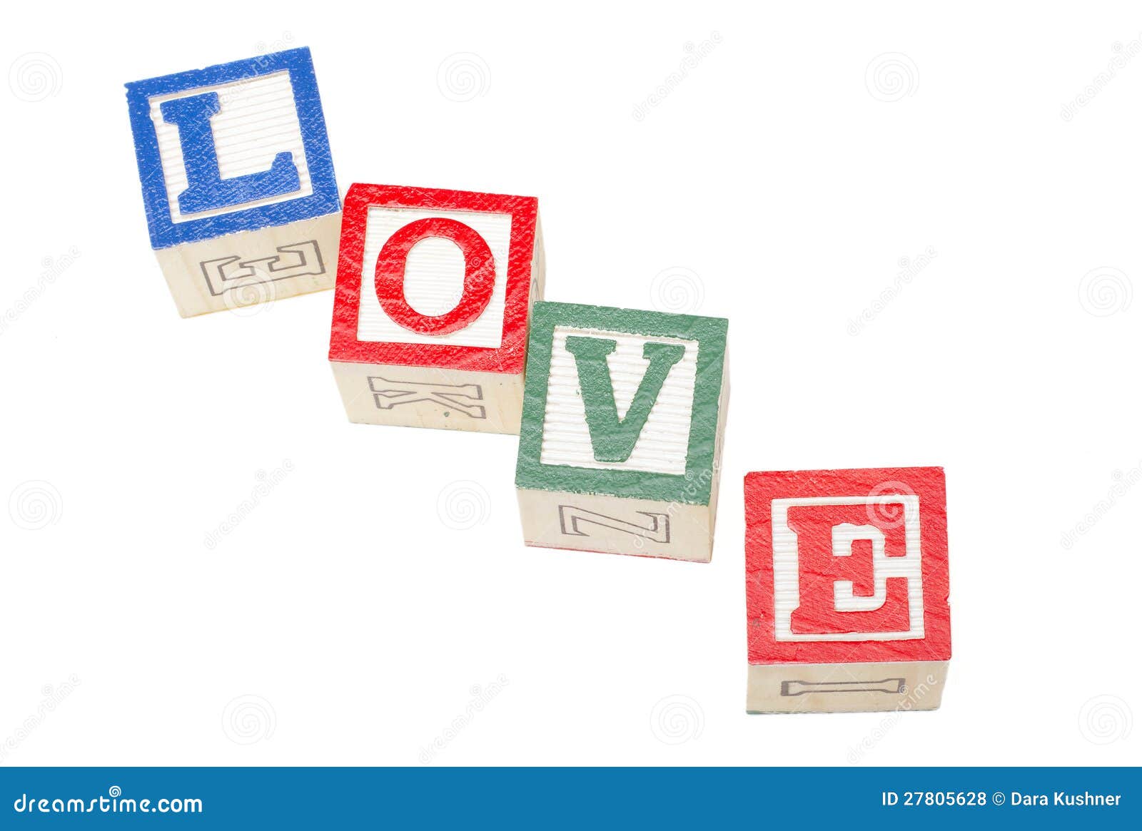 Love Blocks Isolated On White Stock Photo Image of nobody, romance