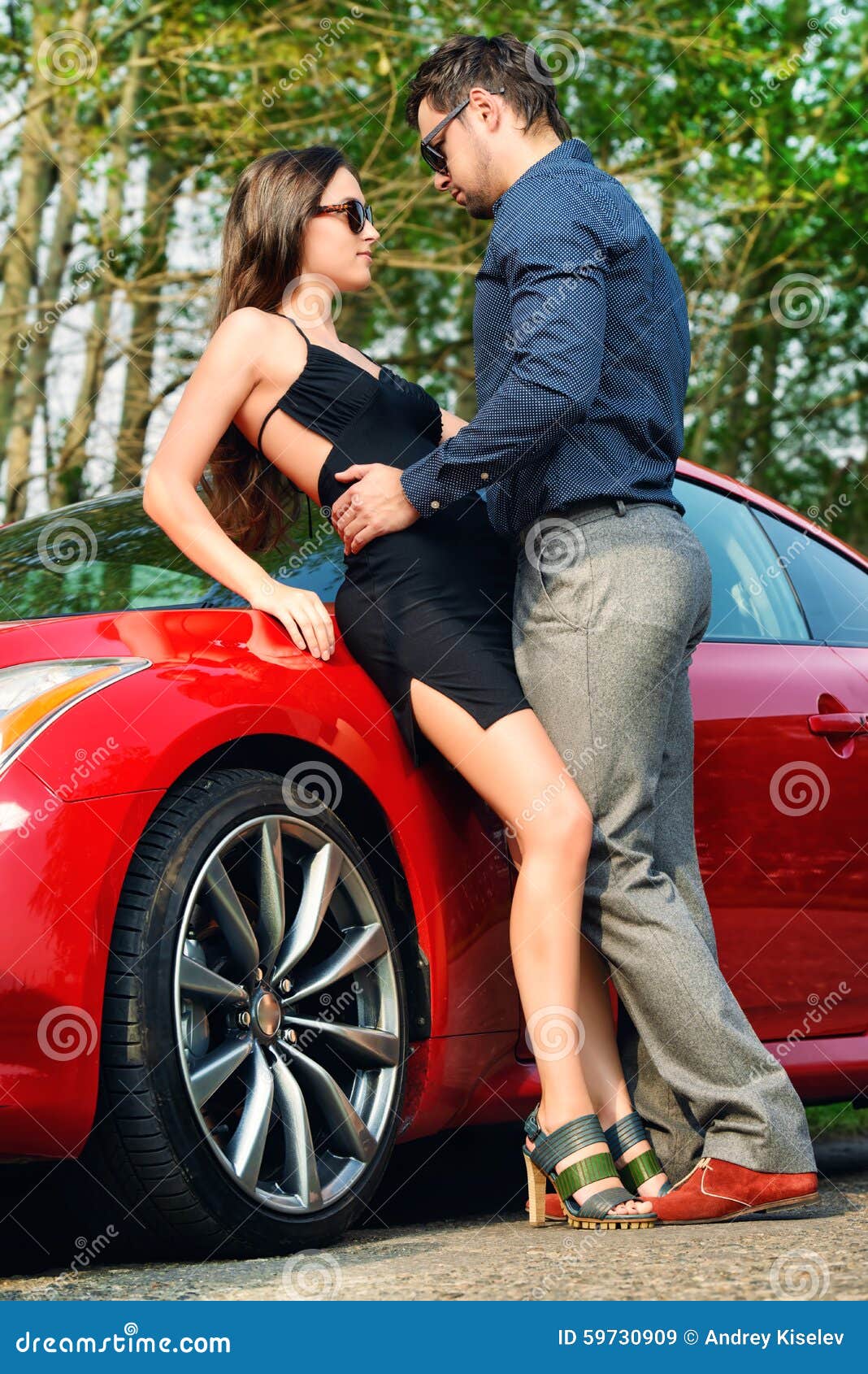 Love Car Stock Image Image Of Glamour Luxurious Lovers