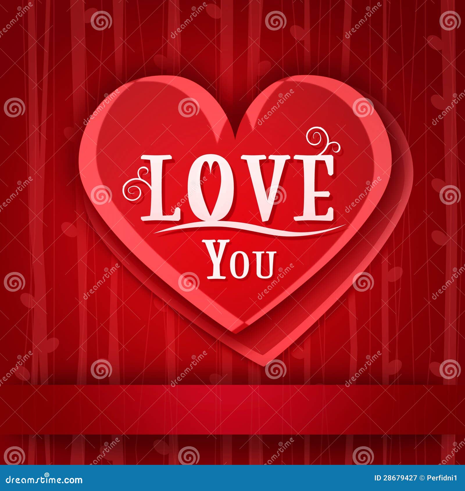 Love card with red hearts stock illustration. Illustration of pattern