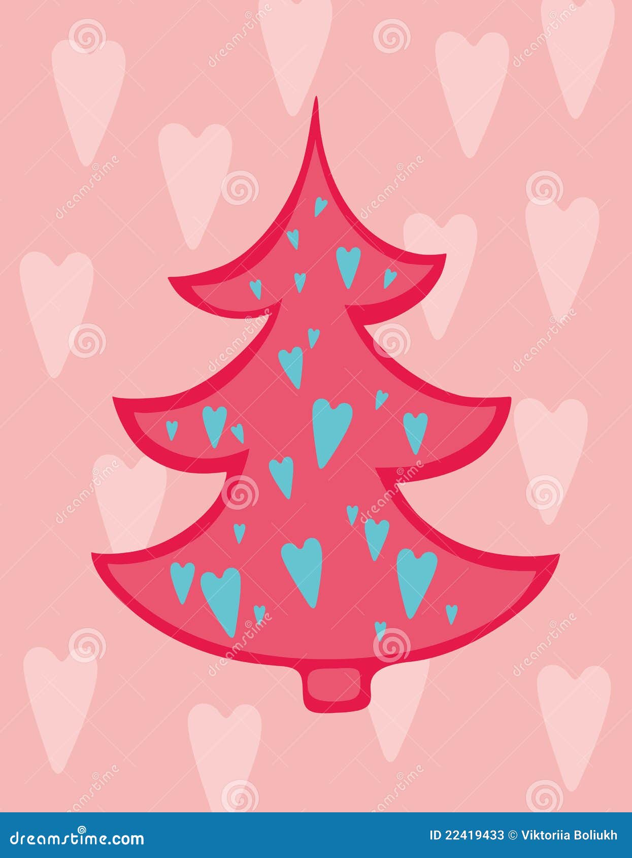 Love christmas tree stock illustration. Illustration of winter 22419433