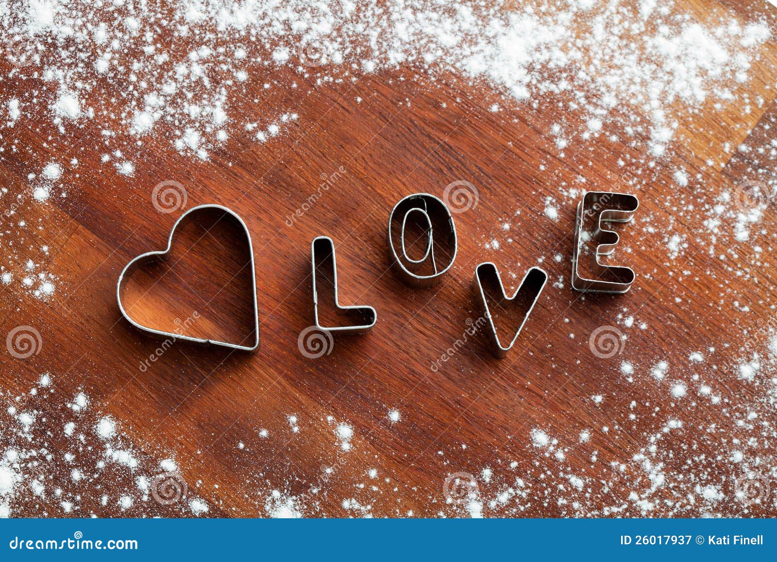 Love cookie cutter stock image. Image of decor, metal 26017937