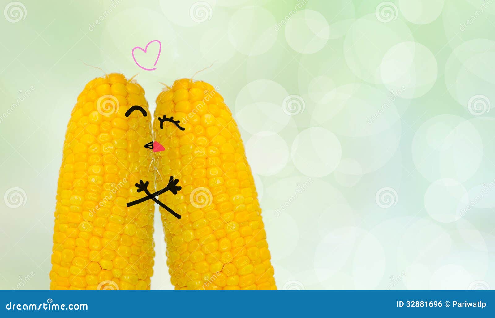 Love stock photo. Image of love, beautiful, green, corn 32881696