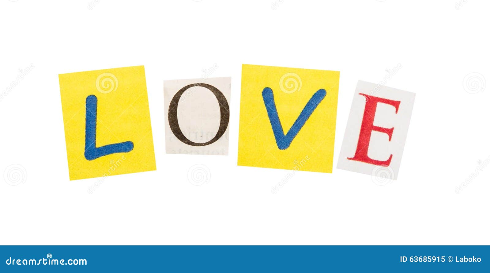 Love Cut Out Of Letters Stock Image | CartoonDealer.com #63685915