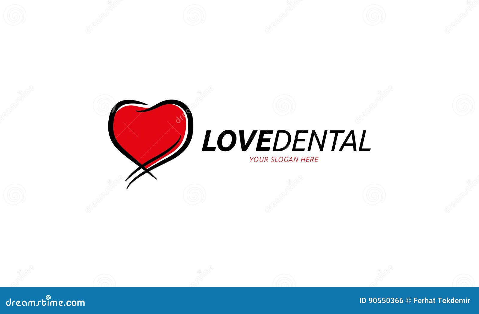 Love Dental Logo stock vector. Illustration of toothpaste ...