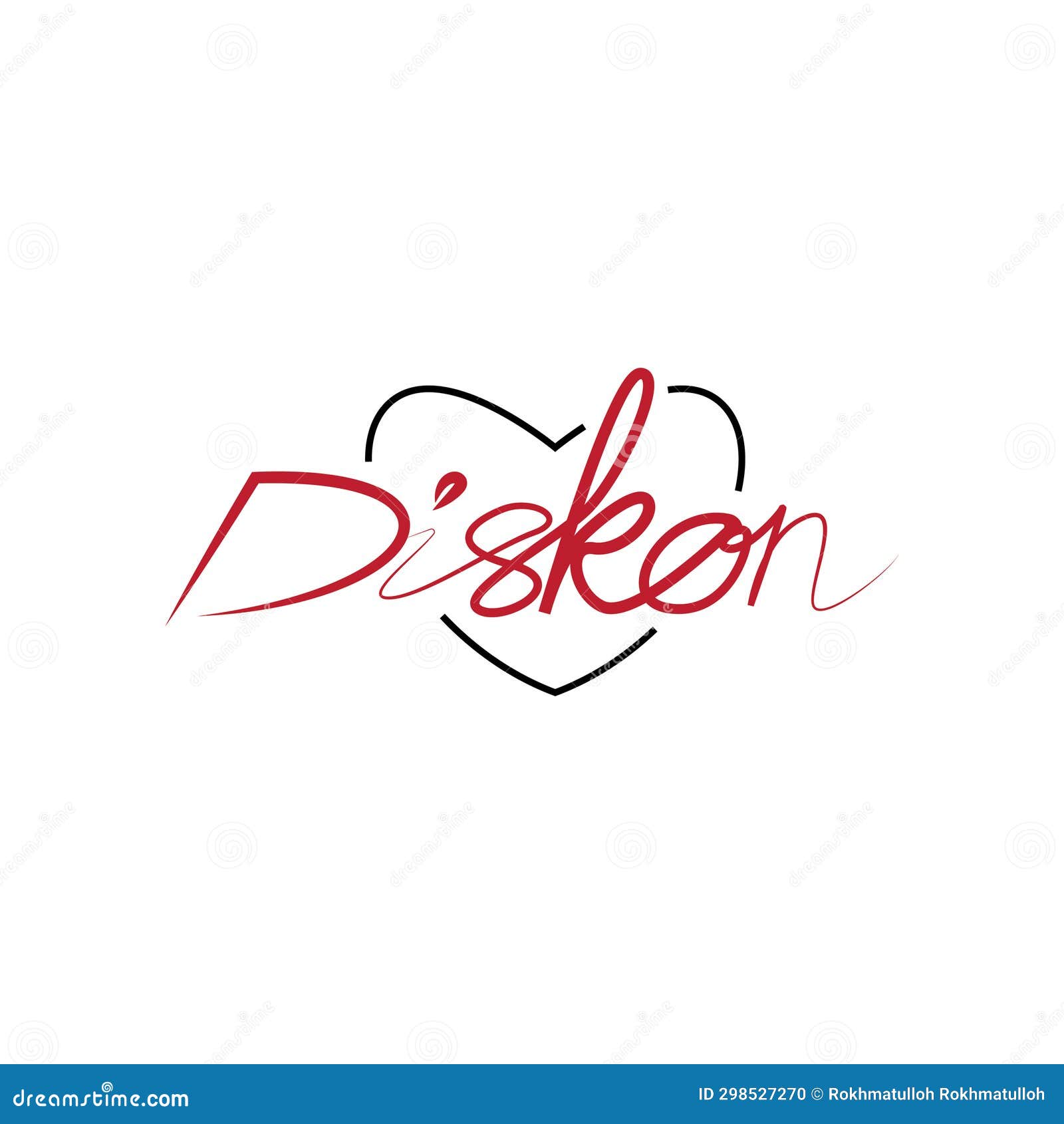 Love Discount Quote Lettering Vector Typographic Design Stock Vector