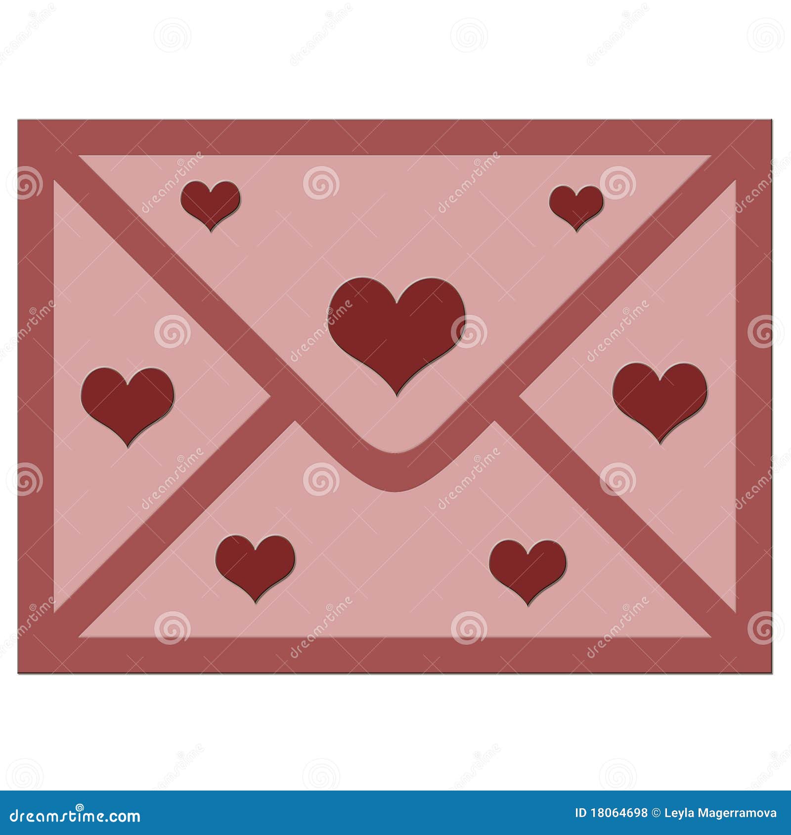Love envelope. stock illustration. Illustration of love 18064698
