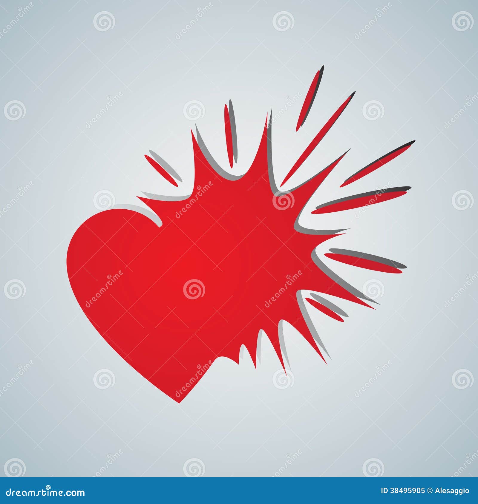 Love explosion stock vector. Illustration of explosion 38495905
