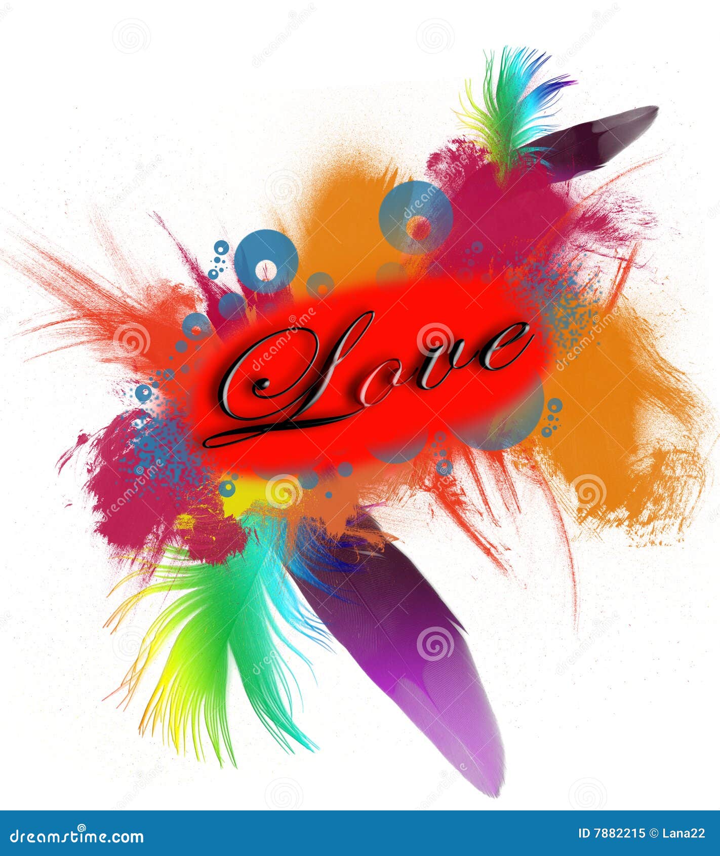 Love and feathers stock image. Image of dark, drawing 7882215