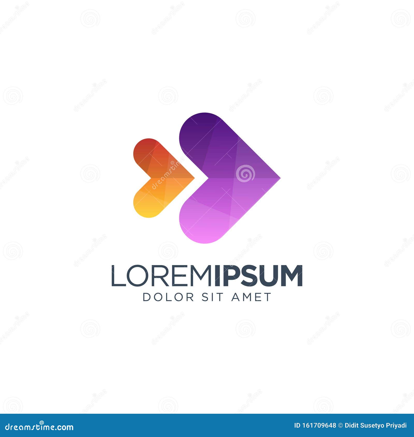Download Love Fish Logo Design stock vector. Illustration of full - 161709648
