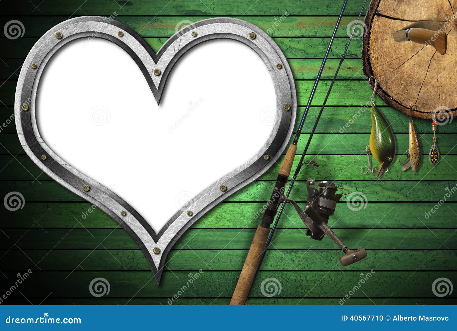 Download Love Fishing Tackle stock illustration. Illustration of ...