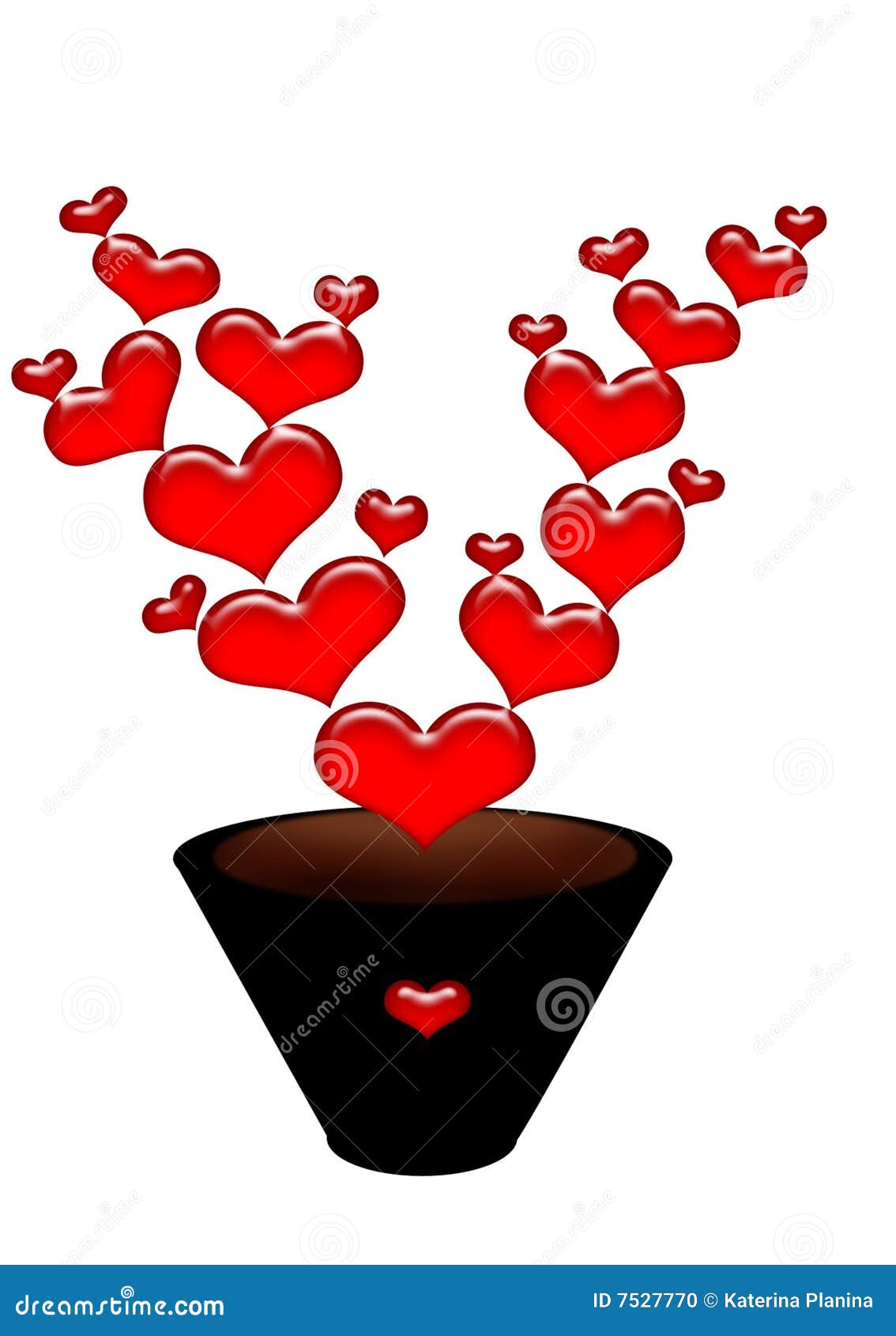 Love flower stock illustration. Illustration of save, brown 7527770