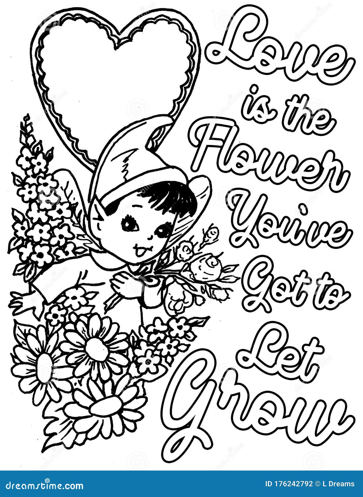 Love Is The Flower Youve Got To Let Grow Stock ...