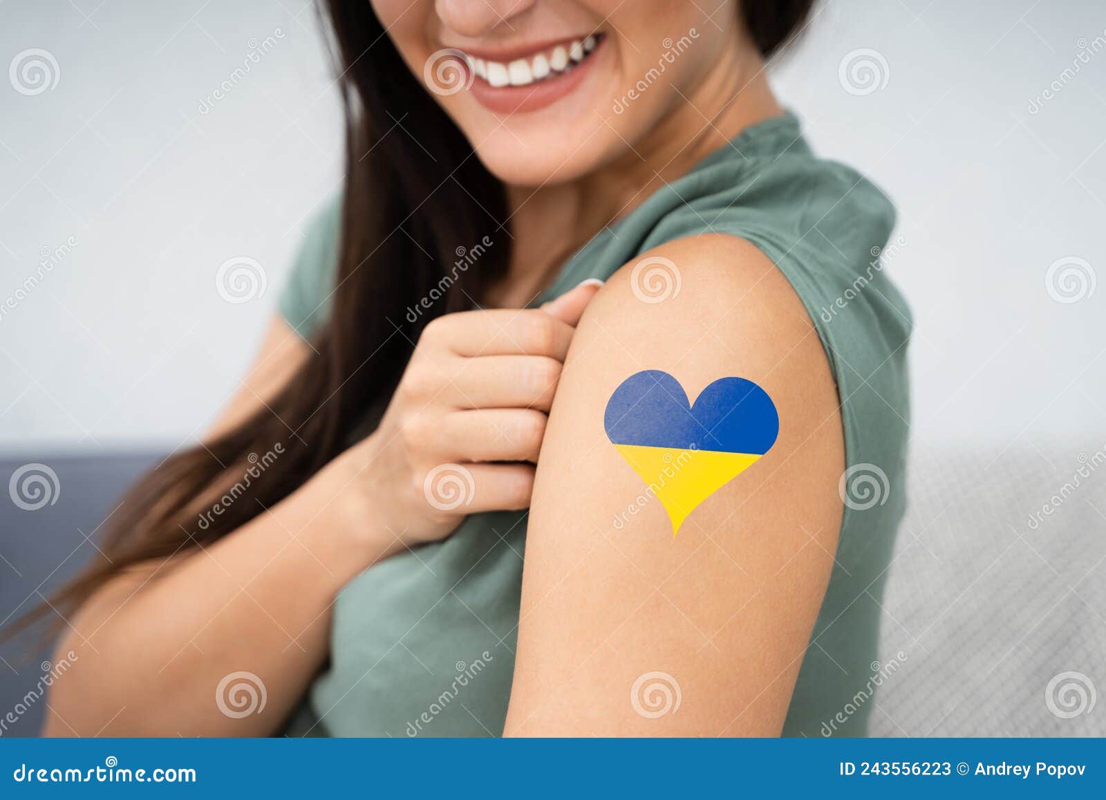 Ukraine Flag Tattoo  Tattoo for a week