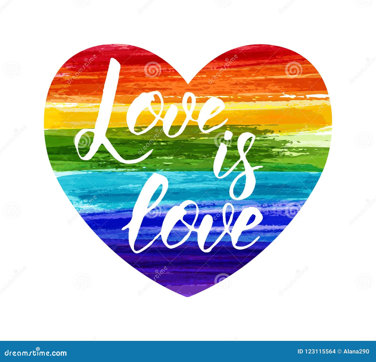 Download Love Is Love Rainbow Background In Heart Shape Stock Vector Illustration Of Colors Green 123115564