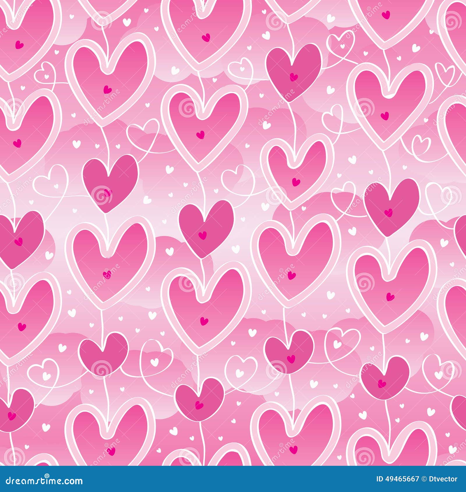 love hang sky pink seamless pattern