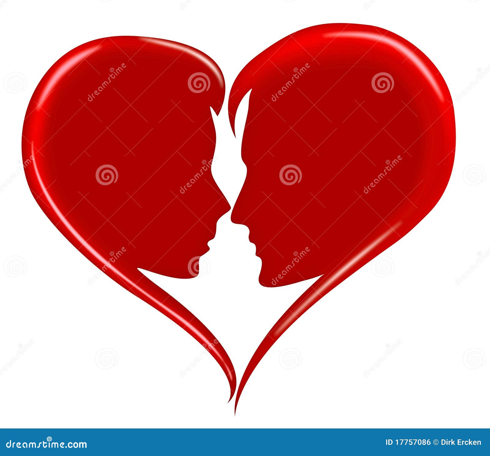 Love Heart Red Romance Lovers Happy Valentine Stock Illustration ...