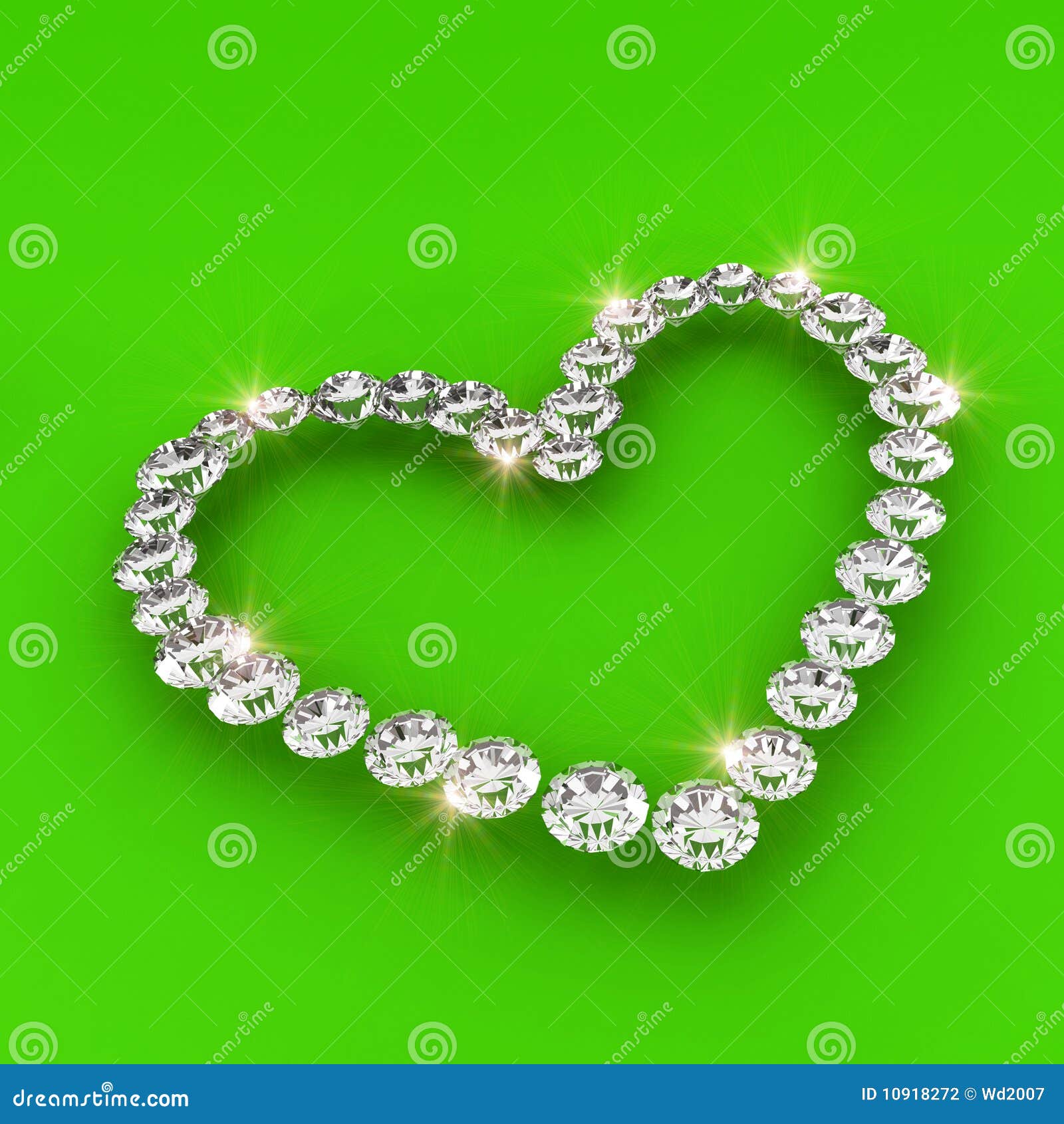 Love Heart Shape 3d Diamond Art Illustration Stock Illustration -  Illustration of icon, emotion: 10918272