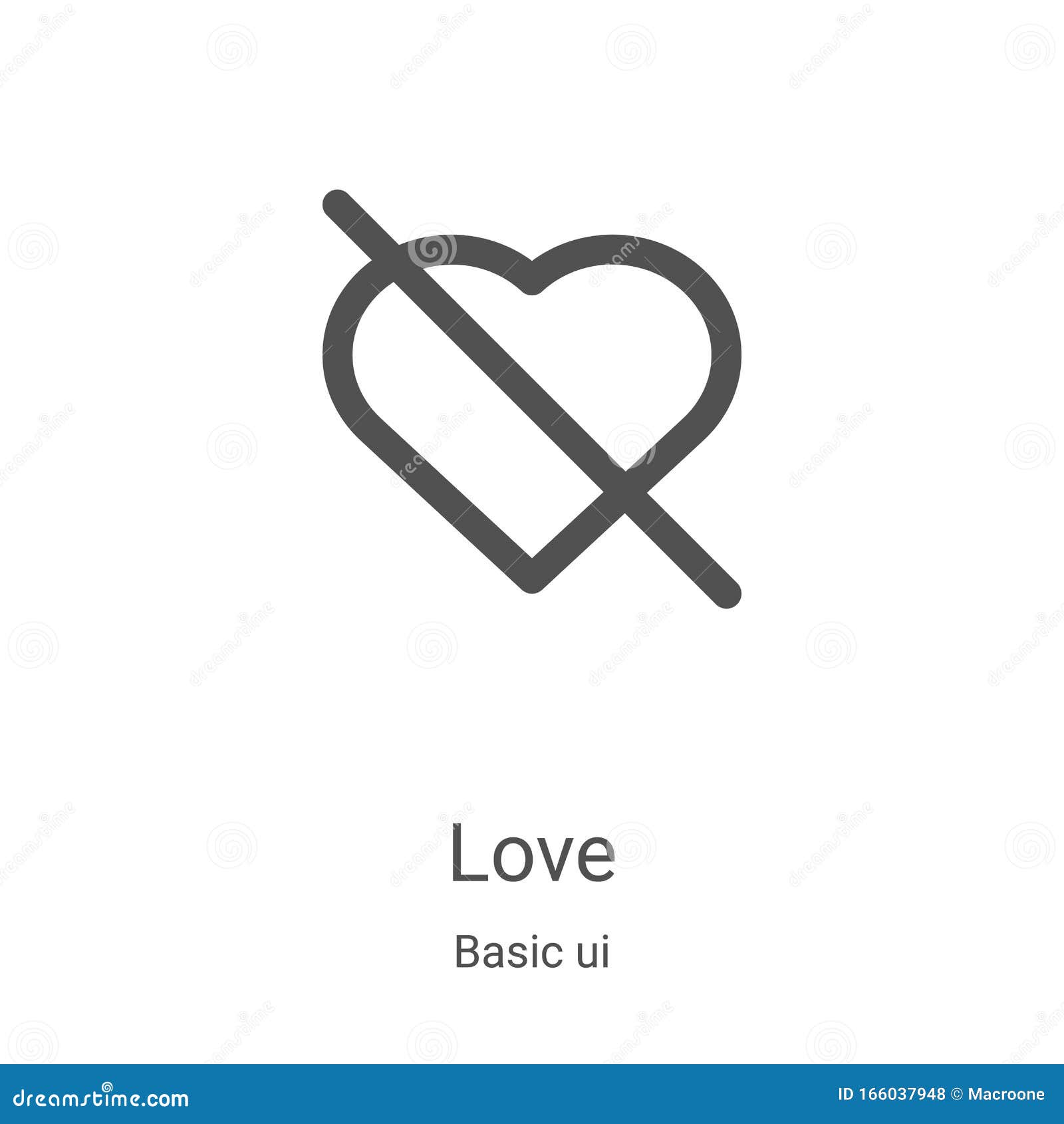 Download Love Icon Vector From Basic Ui Collection. Thin Line Love ...