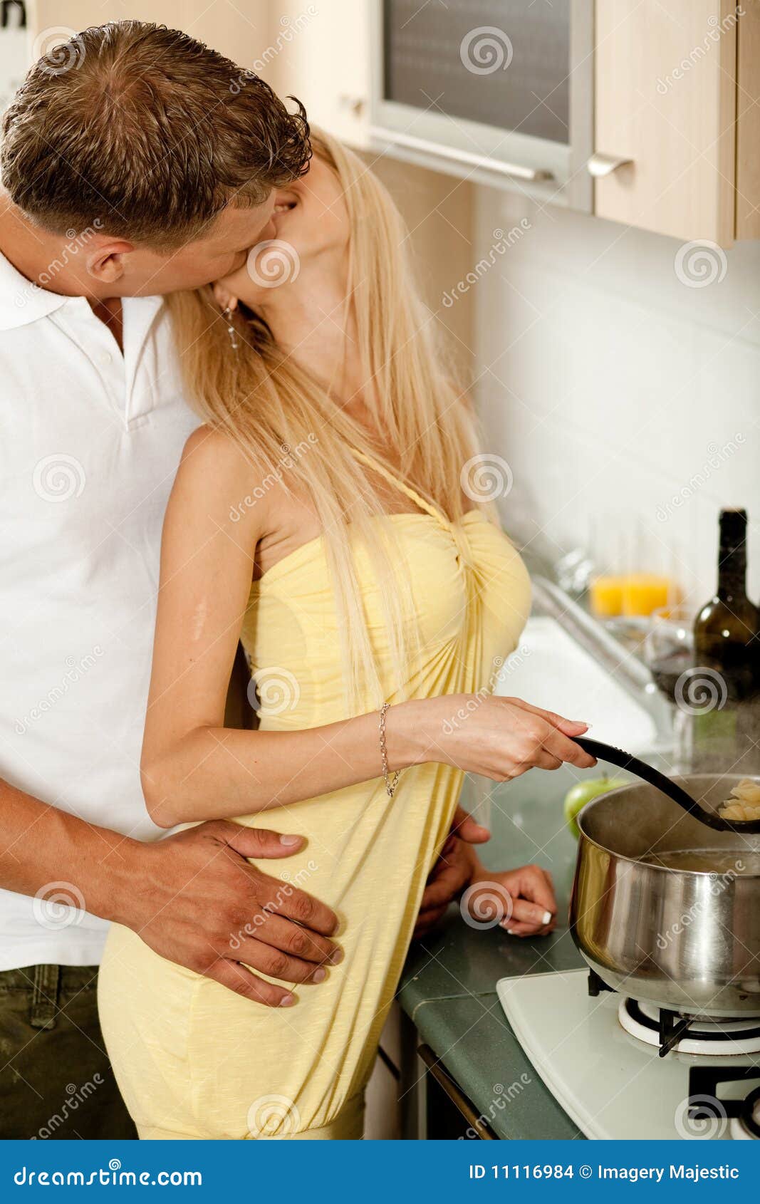 Love In The Kitchen Stock Photo Image Of Home