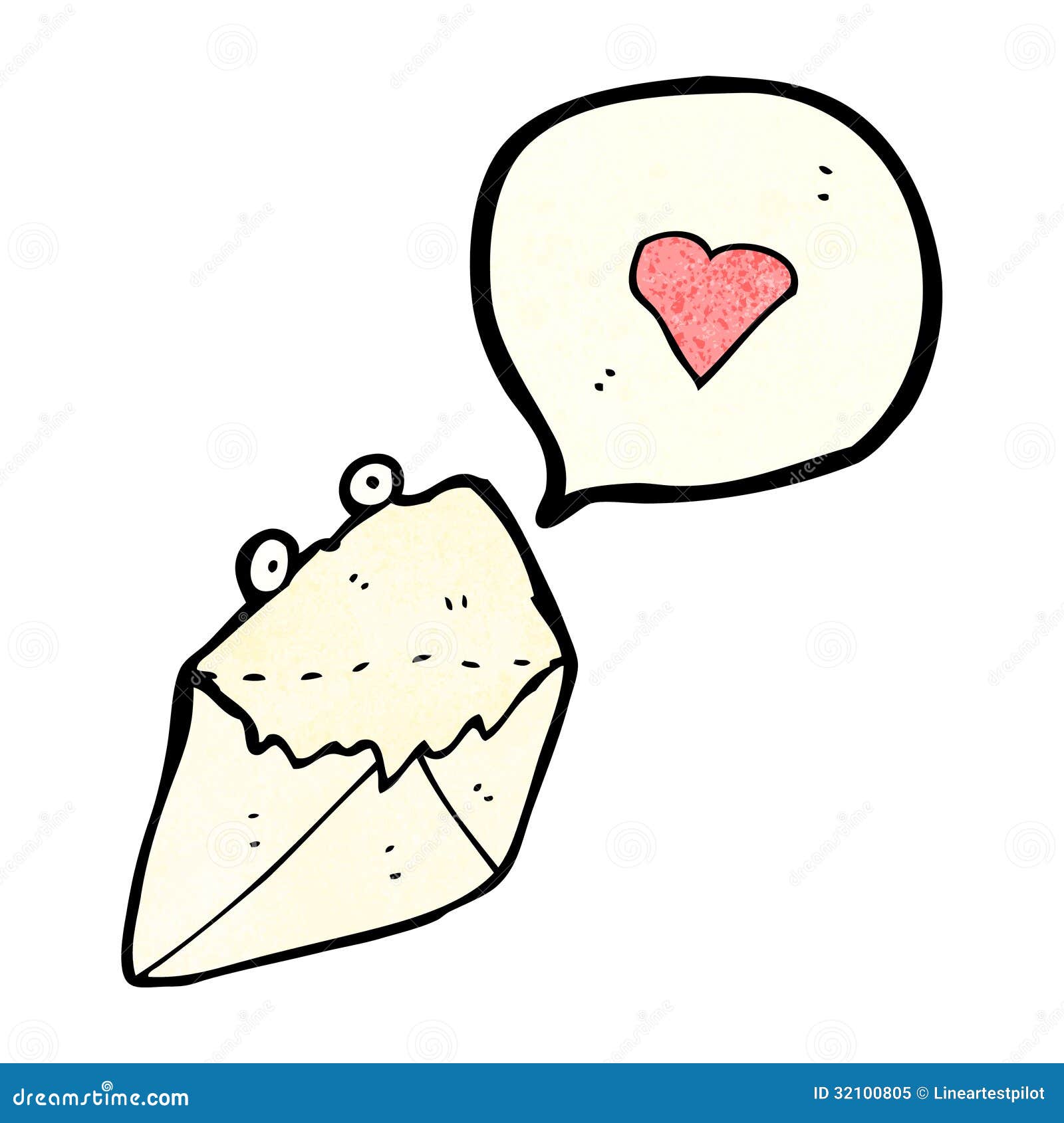 Love letter cartoon stock illustration. Illustration of funny - 32100805