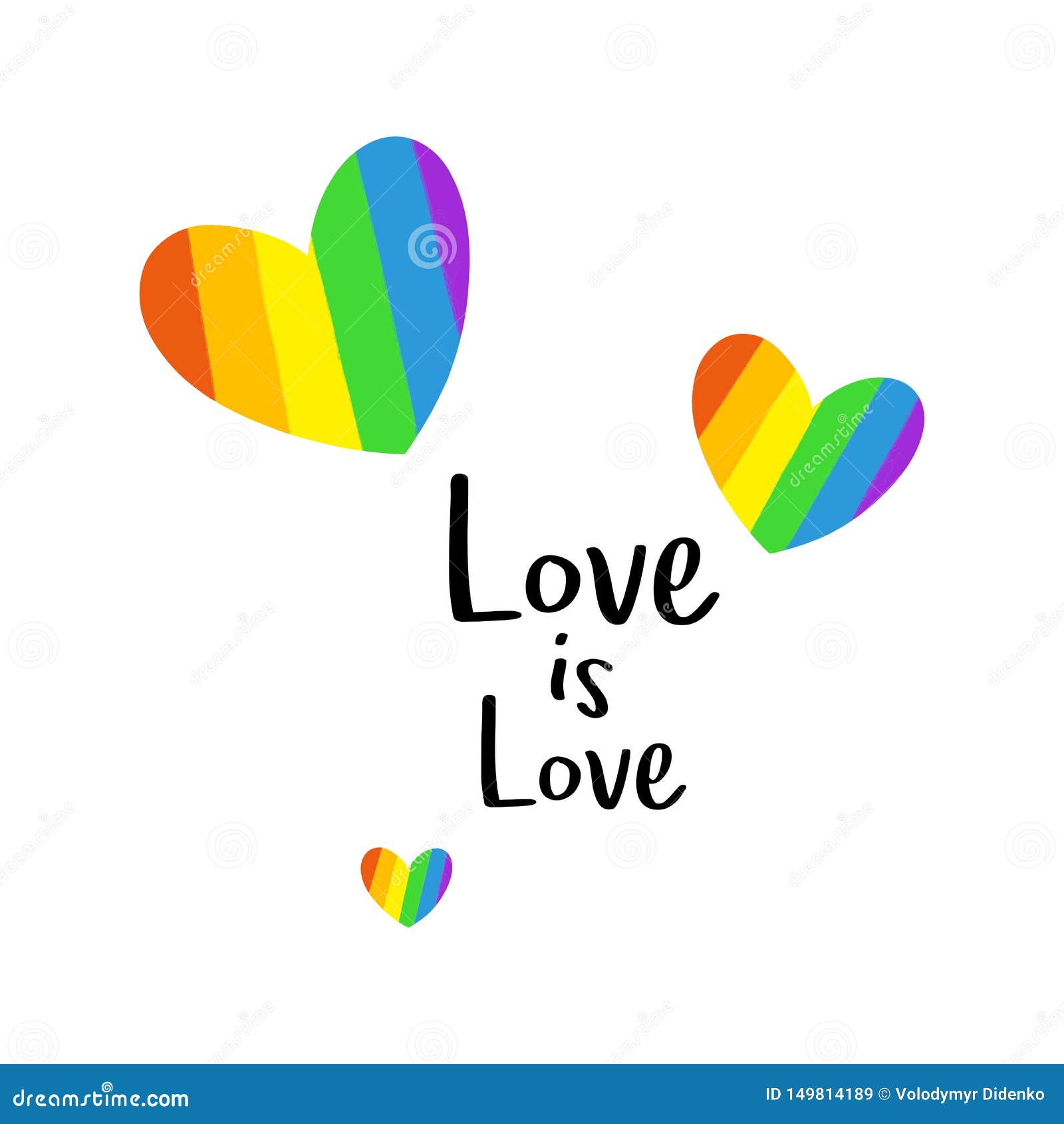 Love is Love LGBT Greetings Card. Gay Pride. Pride Month. Love, Freedom ...