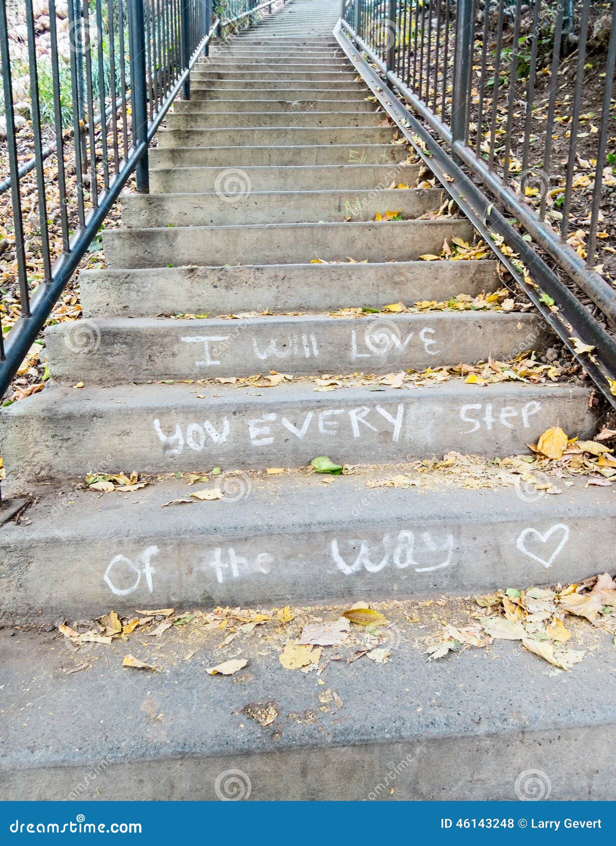 Love Message On The Steps Stock Photo Image Of Achieve