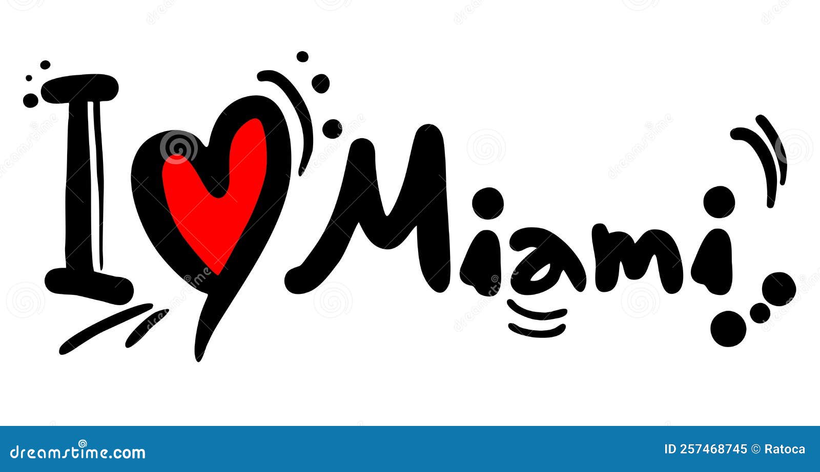 Love miami stock vector. Illustration of vacation, money 257468745
