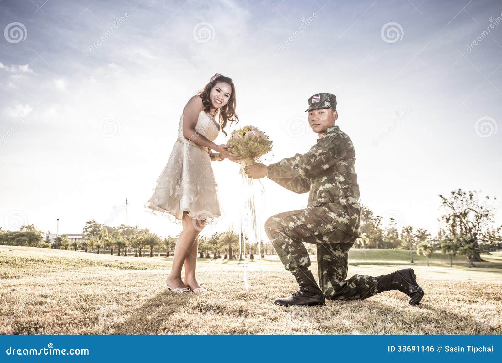 Love of military stock photo. Image of homecoming, portrait - 38691146