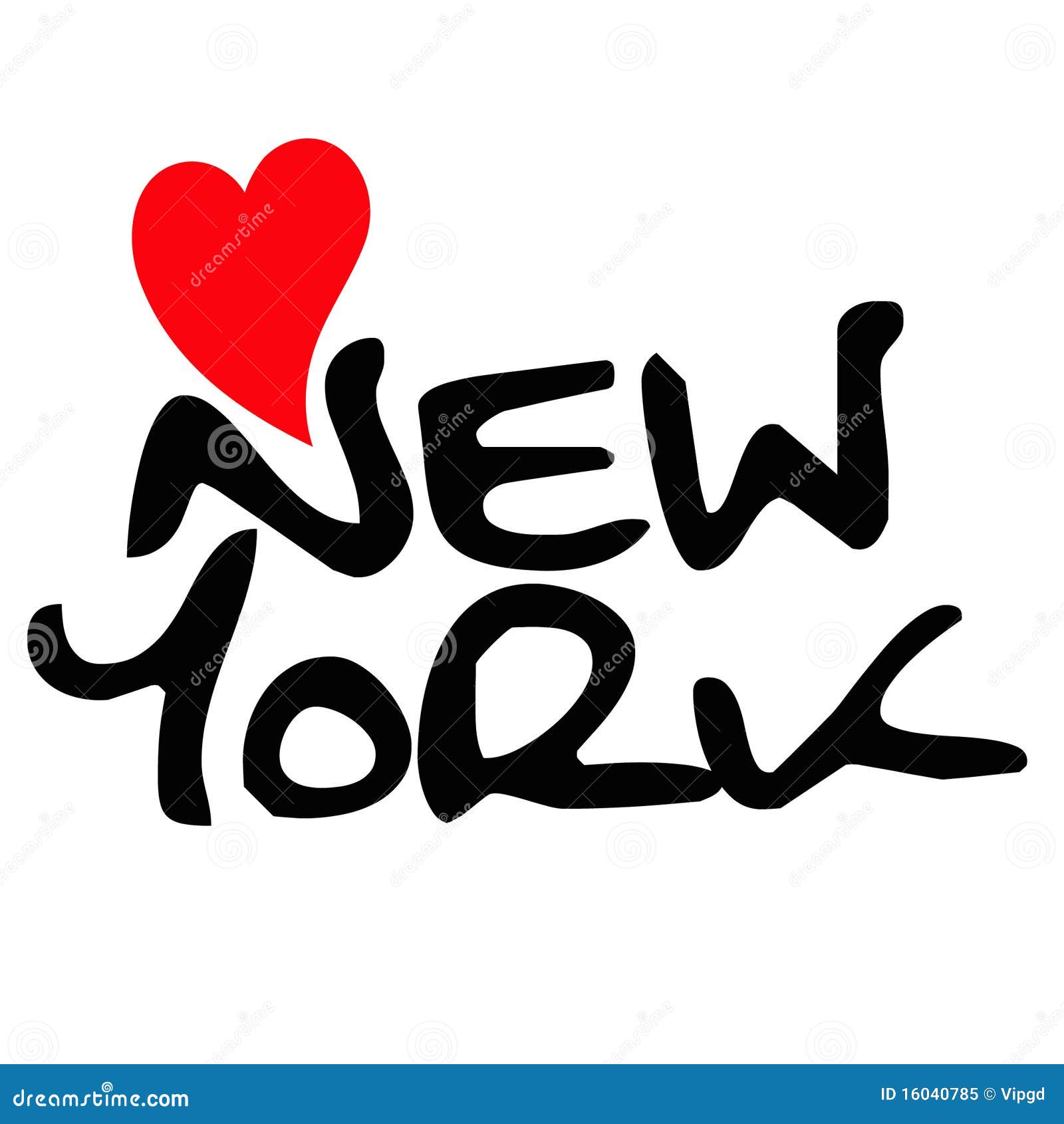 Download Love New York stock illustration. Illustration of heart ...