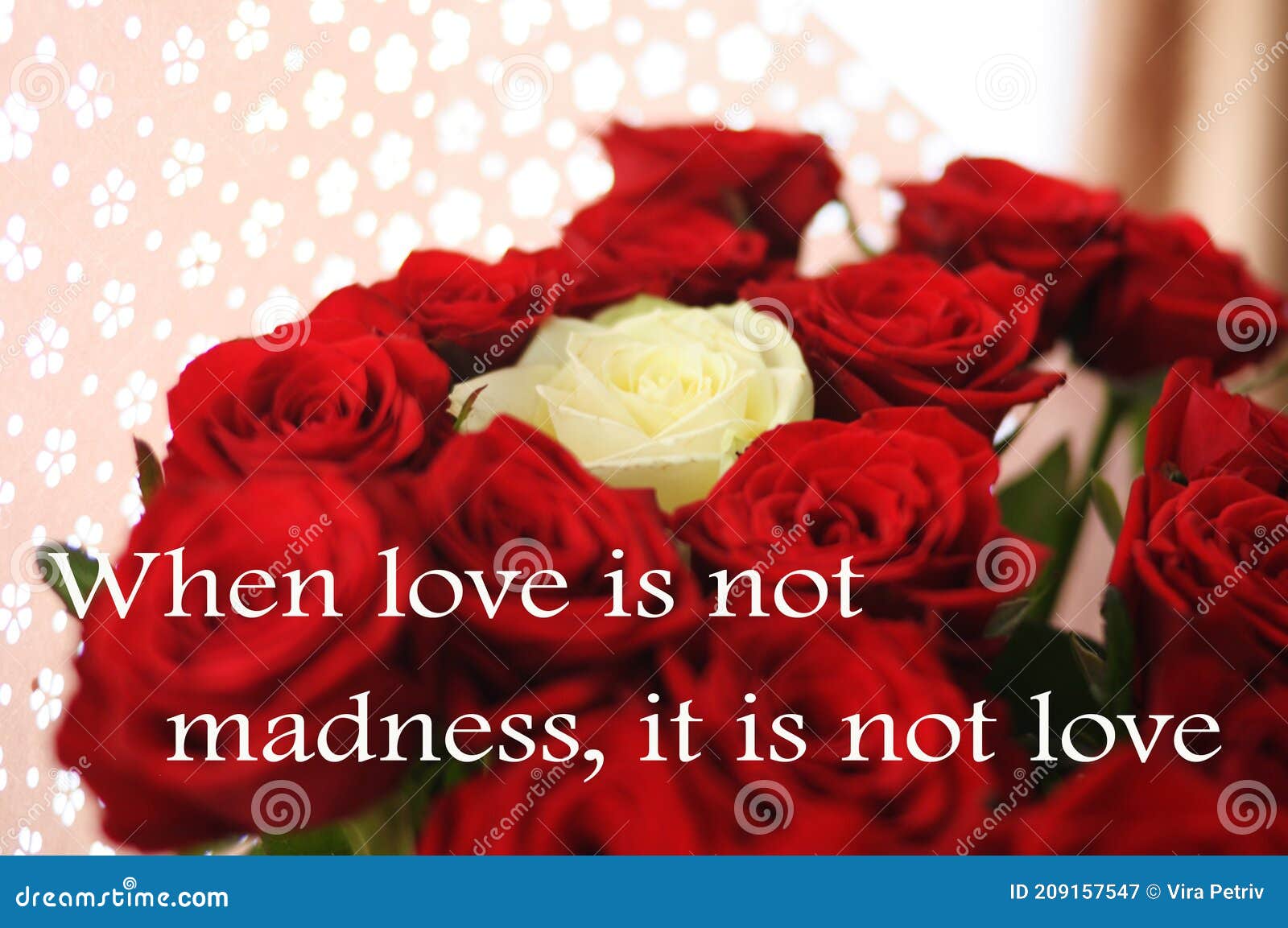 When Love is Not Madness it is Not Love Stock Image - Image of ...