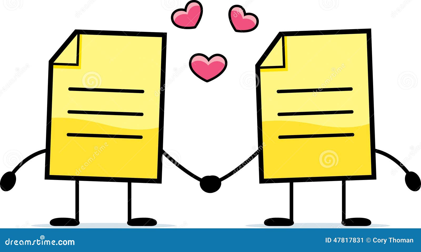 Download Love Note stock vector. Illustration of partners, yellow ...