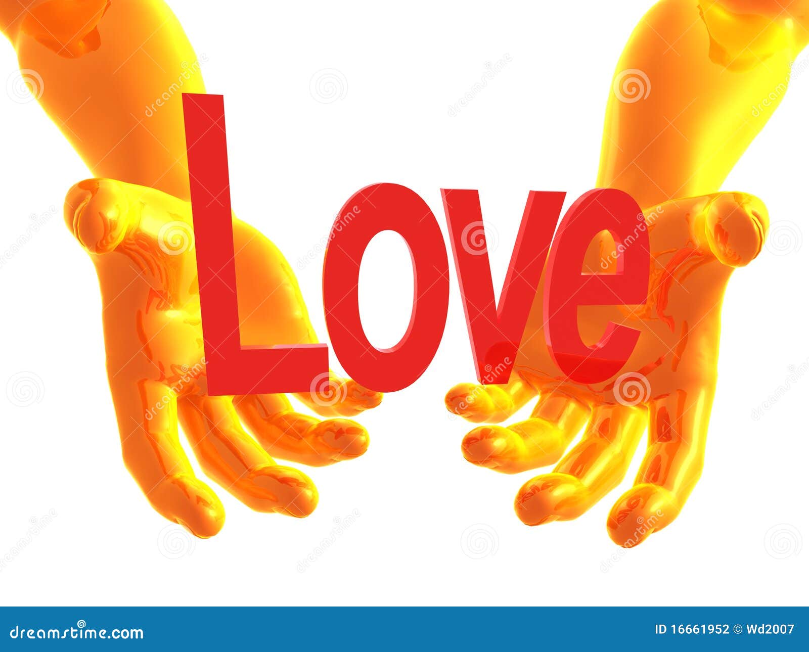 Love offer 3d arms stock illustration. Illustration of yellow 16661952