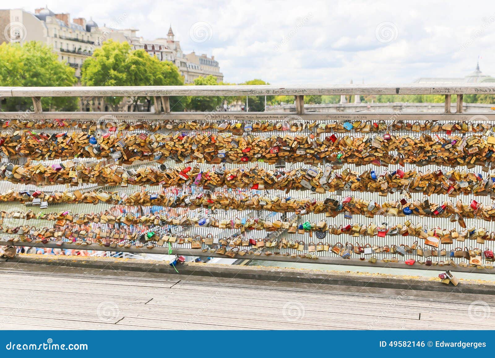 Love padlocks, Paris editorial photo. Image of architecture 49582146