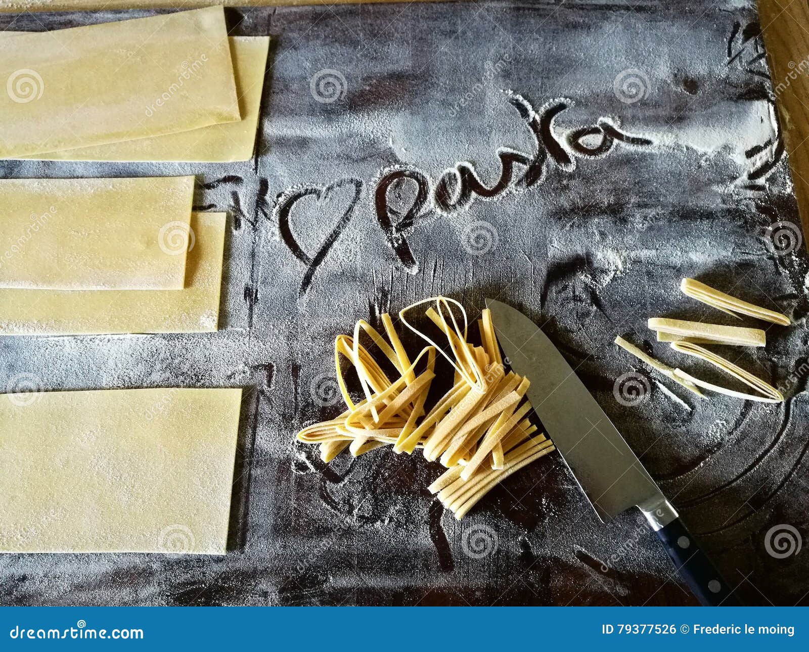 Love pasta stock photo. Image of making, homemade, love 79377526