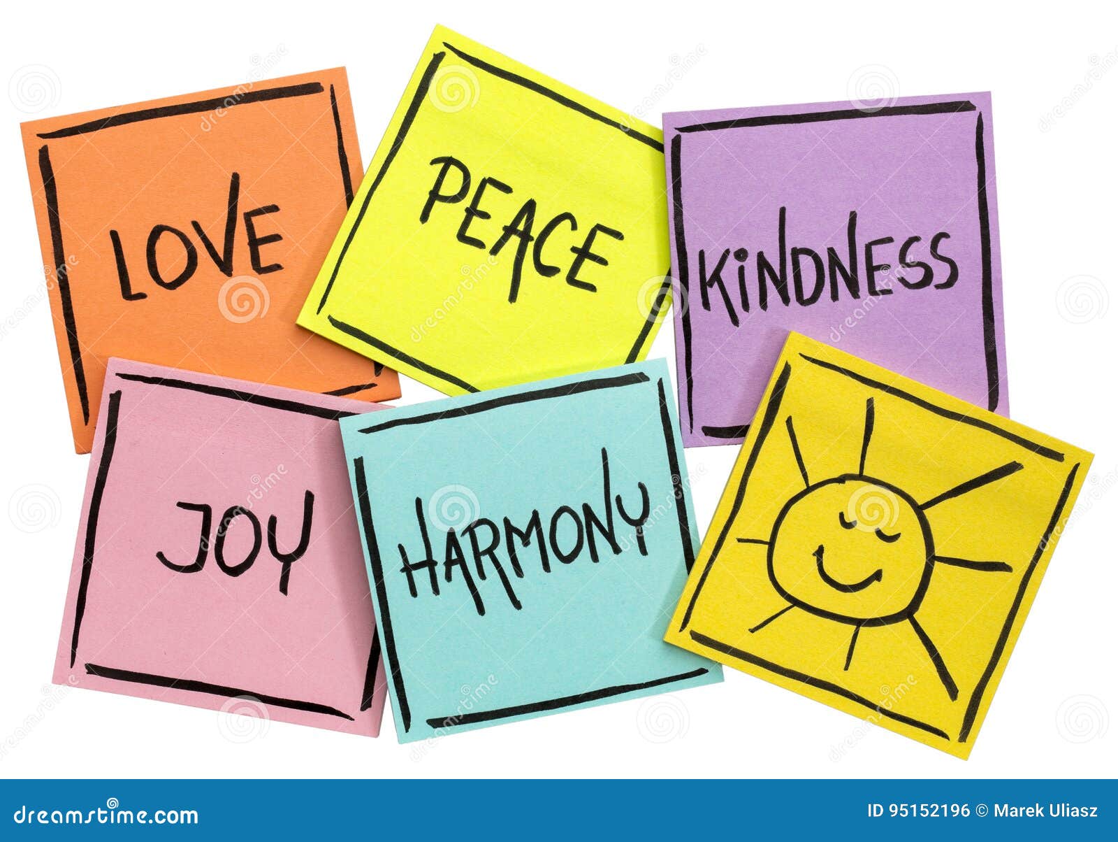 Download Love, Peace, Kindness, Joy And Harmony Stock Photo - Image ...