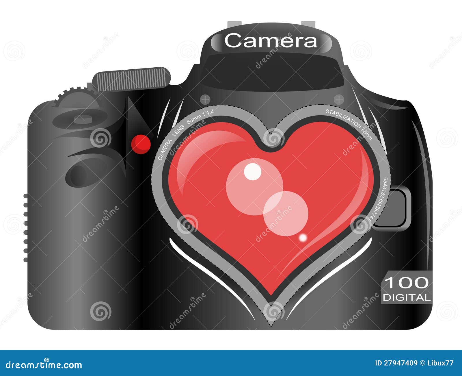 Love for Photography stock vector. Illustration of dslr 27947409