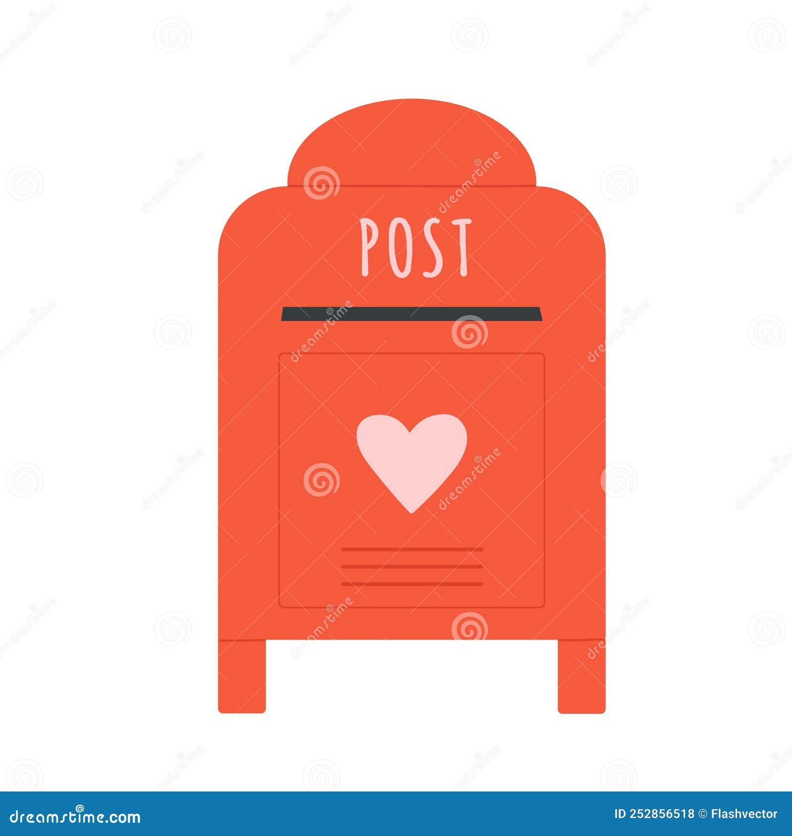 Love post box service stock vector. Illustration of card 252856518