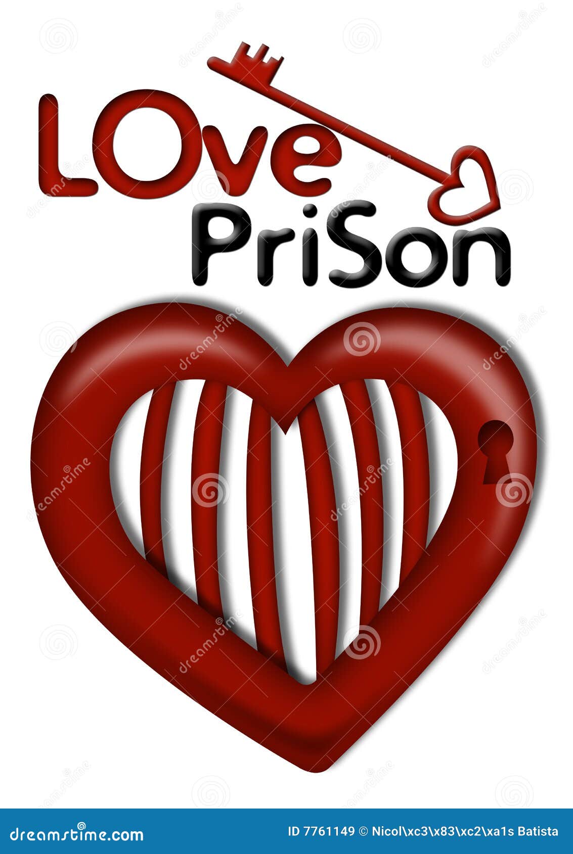 Love Prison stock illustration. Illustration of letter 7761149