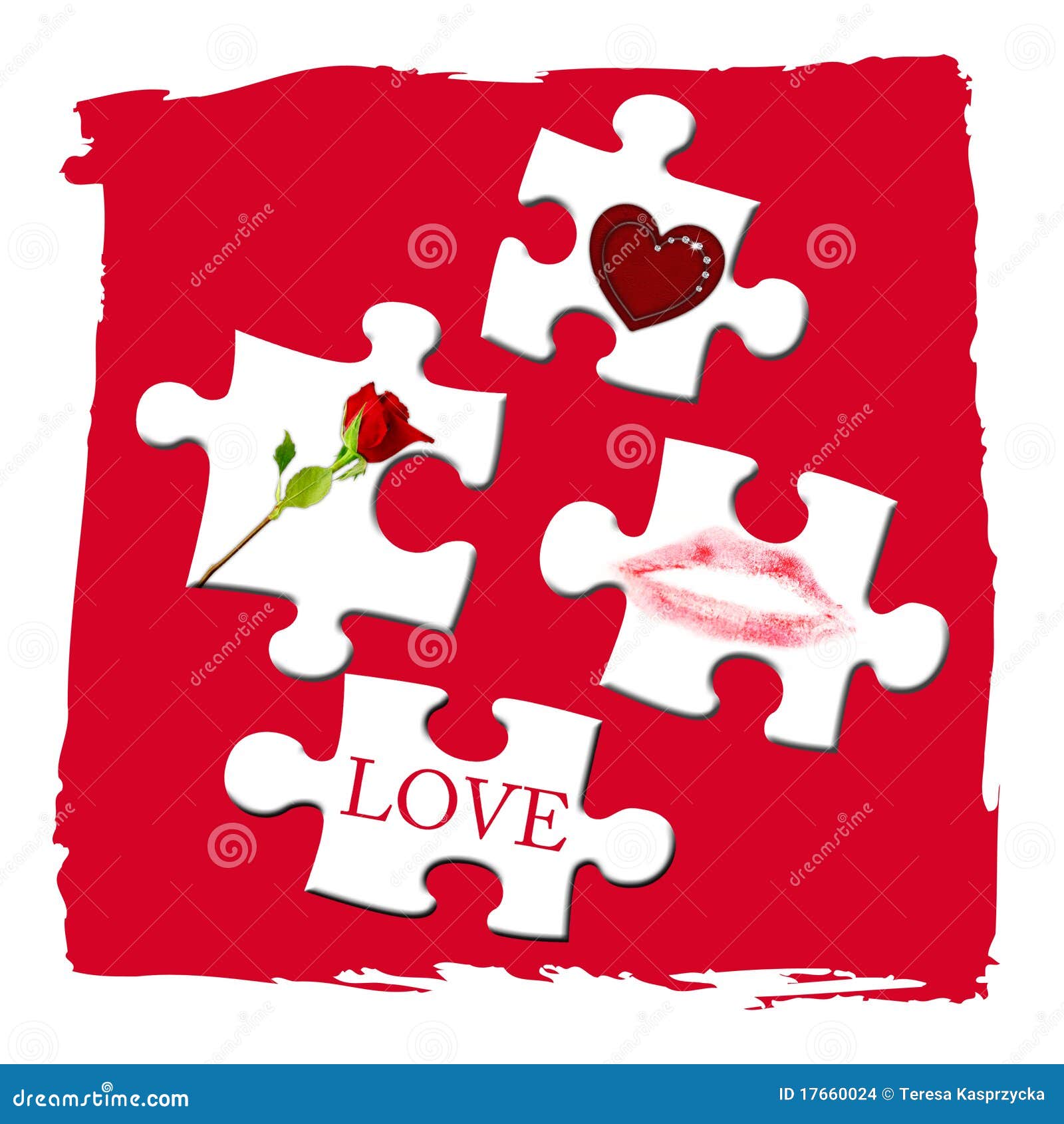 Love puzzle stock illustration. Illustration of puzzle 17660024