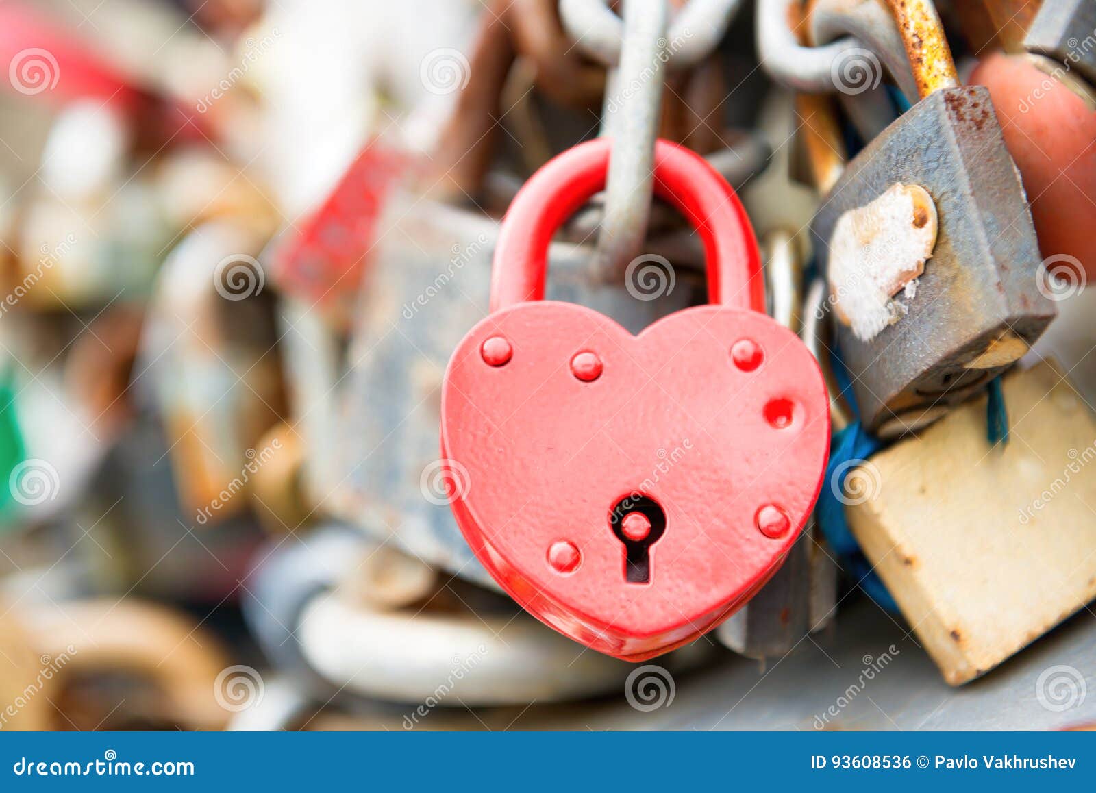 love red romance lock