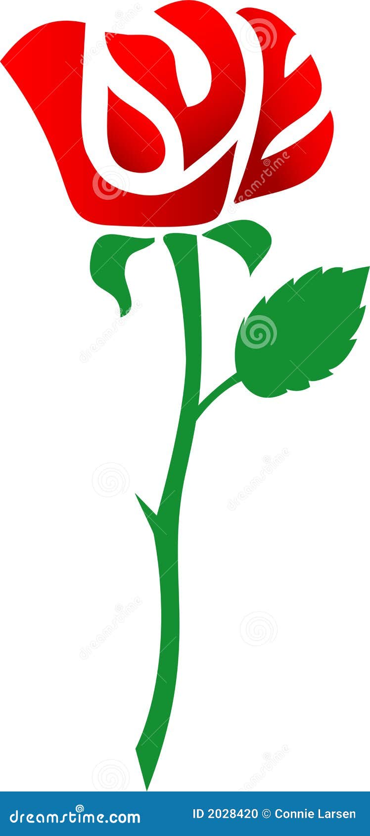 Love is a Red Rose/eps stock vector. Illustration of flower 2028420