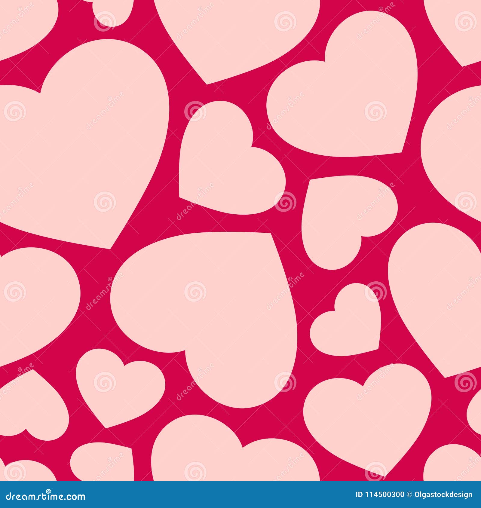 Cute love pattern. Abstract seamless pattern of love. Valentine's