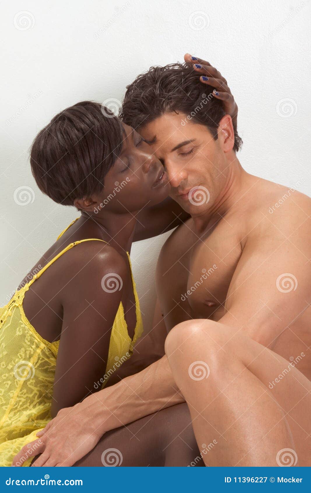 Intimate in bedroom interacial sex