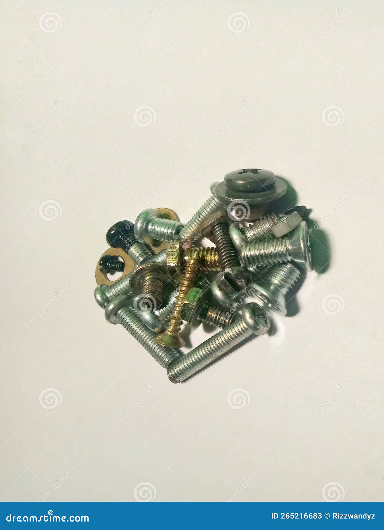 Loveshaped of Bolt and Nut Group Stock Image Image of industri, group 265216683